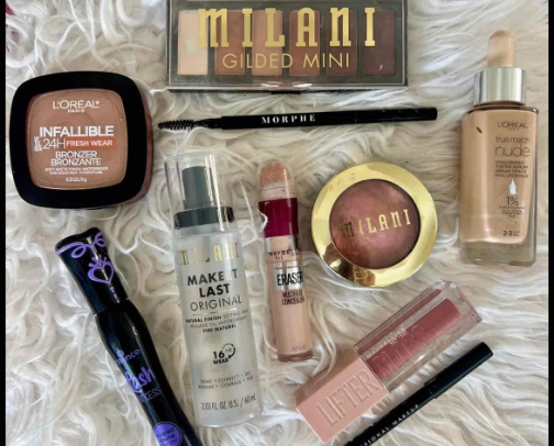 drugstore makeup routine💄 cover photo collage