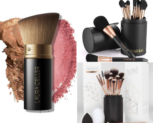 Premium Women's Makeup Kit – Full Face Cosmetic Set with Eyeshadow, Lipstick, Blush, Foundation, Eyeliner & Brushes – Professional Beauty Essentials for Everyday, Party, Travel & Gift cover photo collage