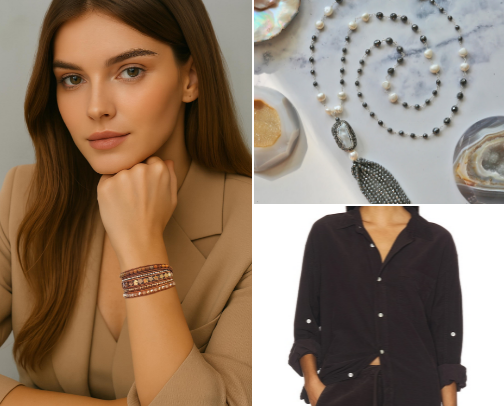 Casual Elevated Confidence Modern Muse cover photo collage