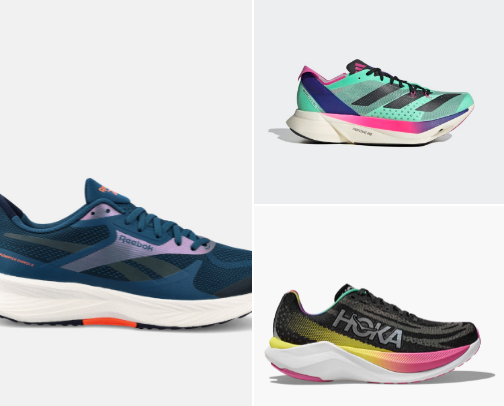 Trendy athletic sneakers 👟 cover photo collage