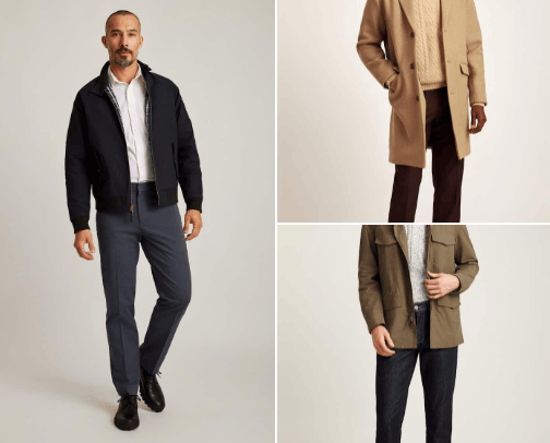 Stay Warm, Look Cool: Men's Outerwear Essentials cover photo collage