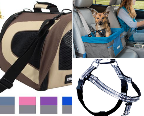 Traveling With a Pup: Portable + Practical Dog Essentials cover photo collage