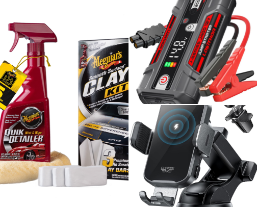 Car Products That Make Life Easy. cover photo collage