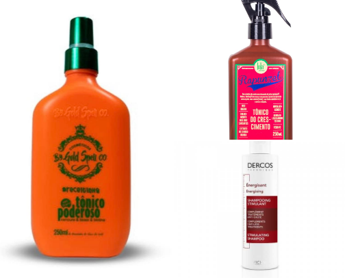 Produtos para crescimento capilar 💆🏻‍♀️ cover photo collage