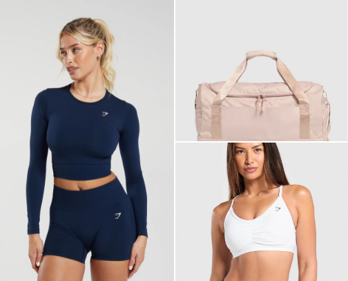 Stay stylish and comfortable with Gymshark cover photo collage