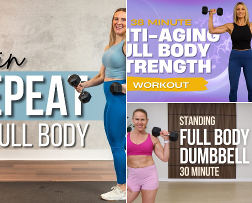 At-Home Workout Videos for Women (Beginner-Friendly & Effective) cover photo collage