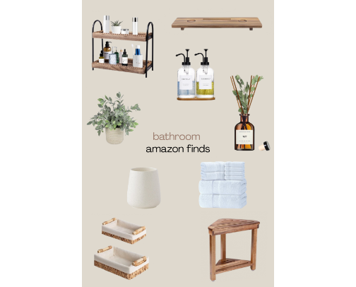 Bathroom Amazon Finds cover photo collage
