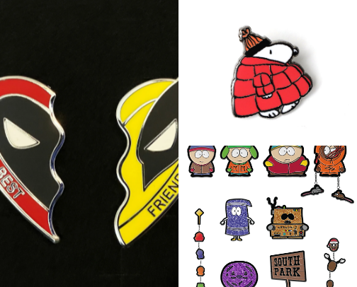 Enamel Pins cover photo collage