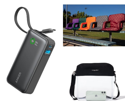 Cold Football Game Essentials for Bleachers, Clear Bags, and Long Walks cover photo collage