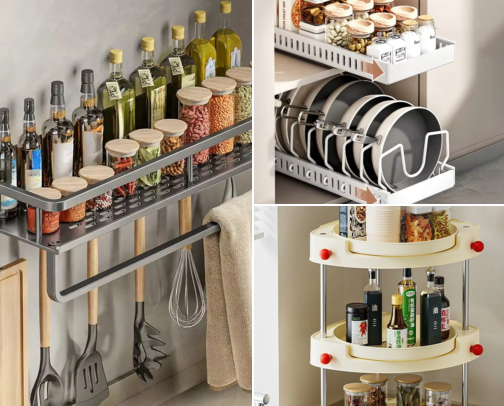 Small Kitchen Organization cover photo collage