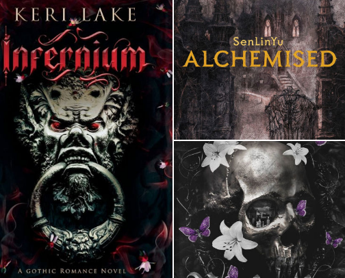 Top 7 Dark Romantasy Reads🖤 cover photo collage