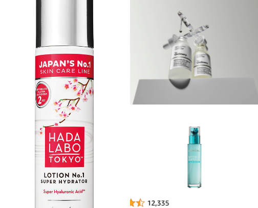 Face cream and serum cover photo collage