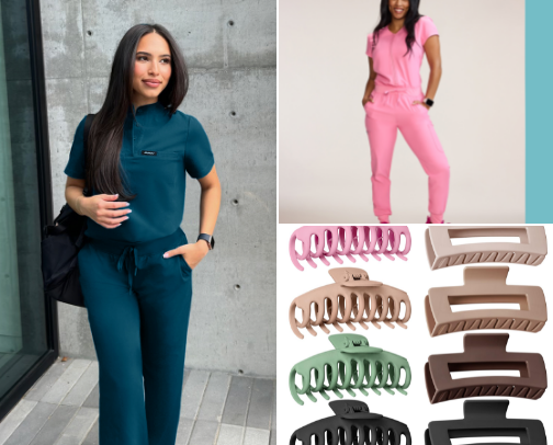 Scrubs & Study Hacks: My Nursing School Faves cover photo collage