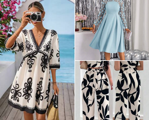 “Festival Bombshell: Shein Picks That Slay” cover photo collage