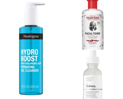 Skincare regimen for a youthful glow cover photo collage