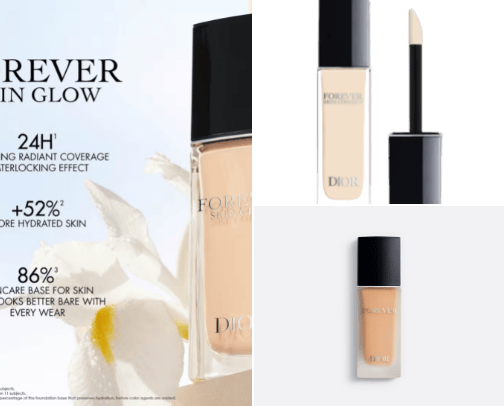 Dior Forever Fluid Foundation cover photo collage