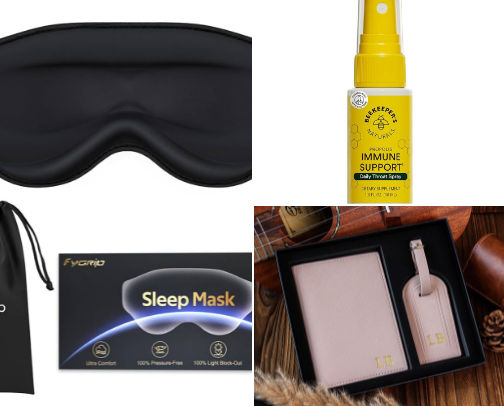 Travel necessities cover photo collage