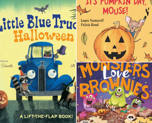 Little boo's Fall/Halloween book rotation cover photo collage