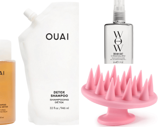 Everything you need for healthy and shiny hair cover photo collage