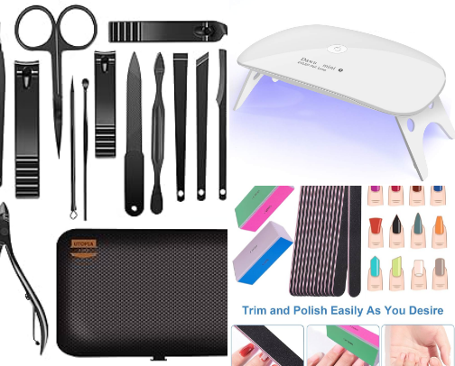 Beginner friendly; DIY nails must haves ✨💅 cover photo collage