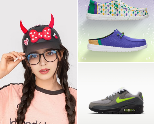 Clothing and shoes cover photo collage