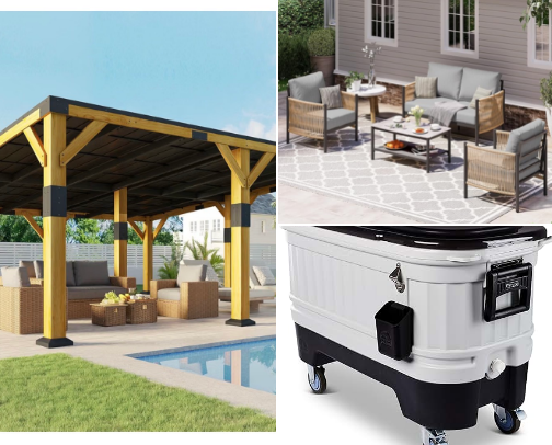 Outdoor space cover photo collage