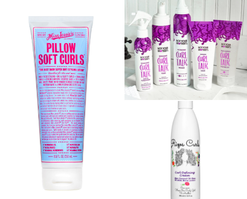 Curly hair products ✨ cover photo collage