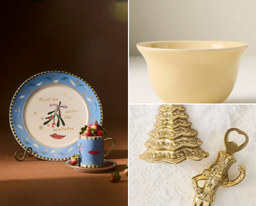 Winter/ Holiday decor - Anthropologie on a budget cover photo collage