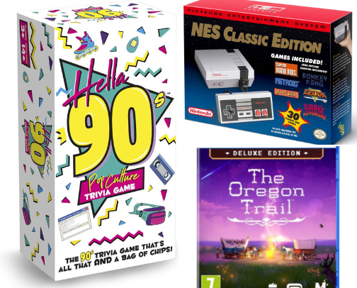 Millennial Games You’ll Love – From Nostalgic 80s and 90s Classics to Today’s Trivia and Favorites cover photo collage