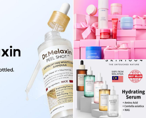 Skincare cover photo collage
