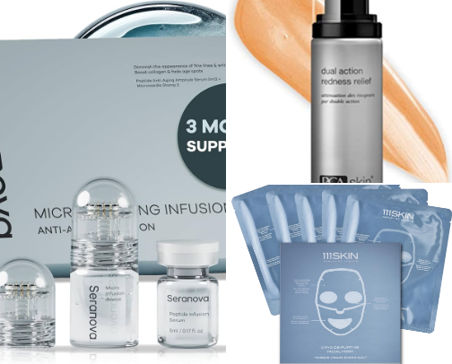 Recommended skincare products for beautiful and elegant women cover photo collage
