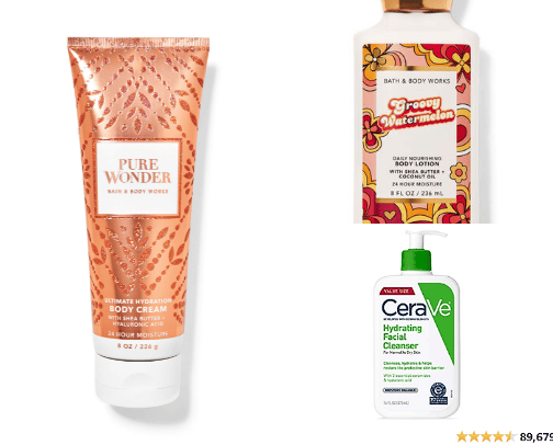 Skin/Body Care Routine cover photo collage