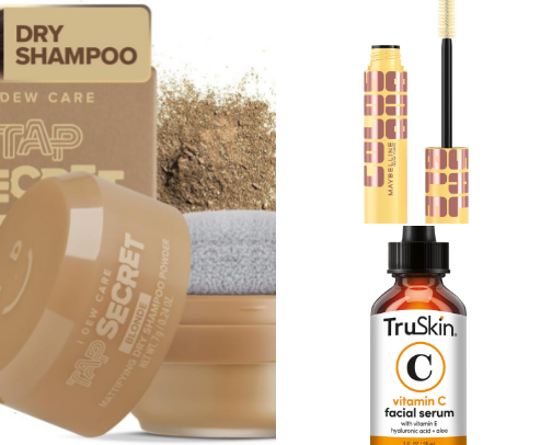 My favorite beauty products & self care cover photo collage