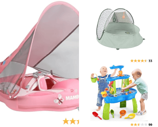 Summer must haves for moms with babies and toddlers cover photo collage