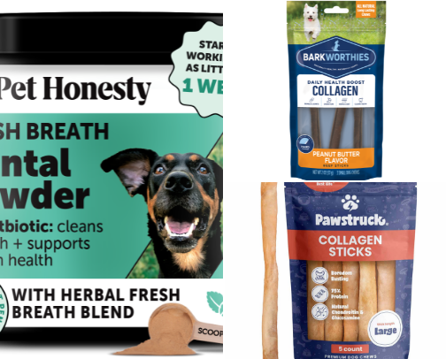 Pet Products That Are Pet Worthy Dental Edition cover photo collage