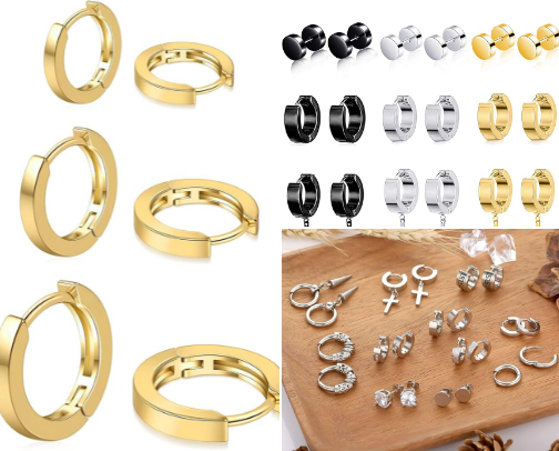 AFFORDABLE MEN’S JEWELRY ✨ cover photo collage