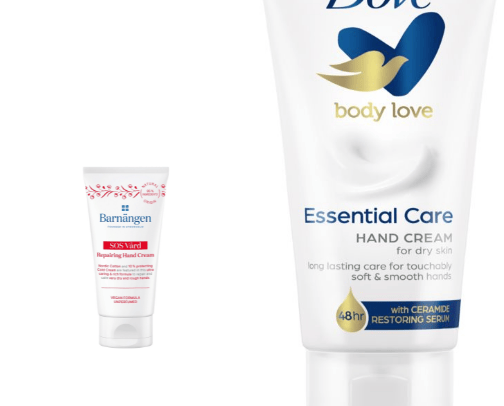 Hand cream cover photo collage