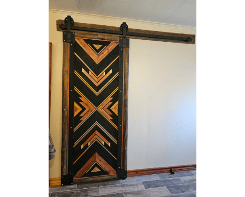 DIY Sliding Barn Door, Materials and Installation cover photo collage