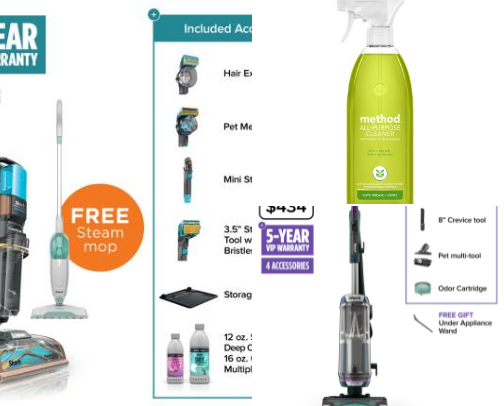 Cleaning tools and supplies cover photo collage
