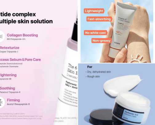 skincare | korean cover photo collage