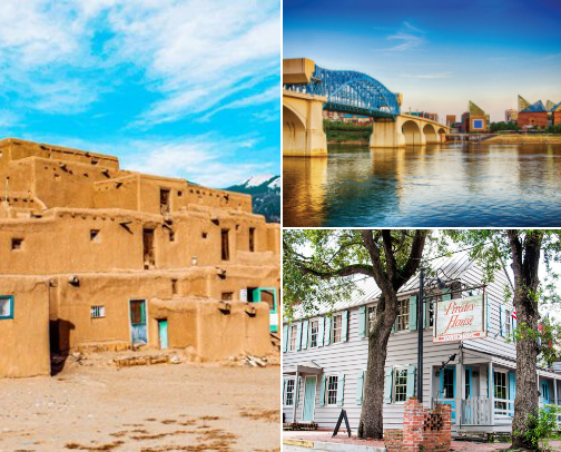 US Travel Destinations cover photo collage