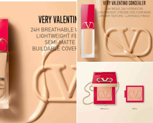 Full face of Valentino cover photo collage