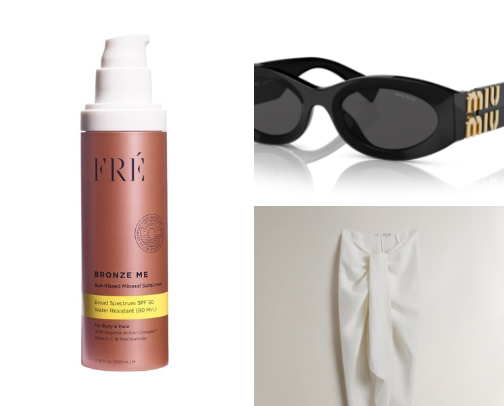 What’s in my beach bag cover photo collage