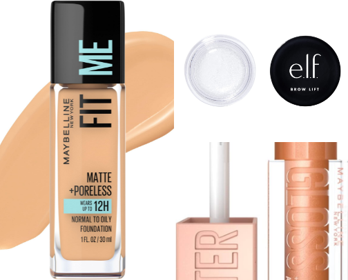 The products I use for my everyday makeup. 💄👄 cover photo collage