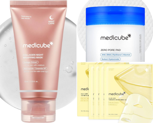 Skincare for glass skin cover photo collage