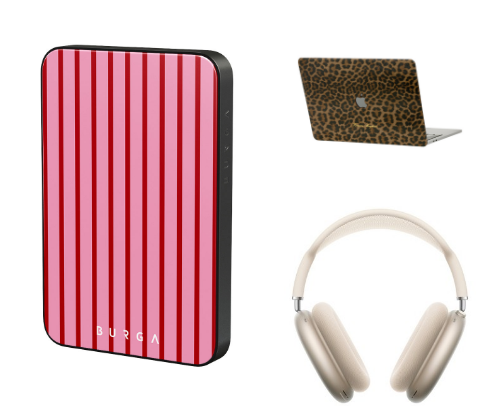 Cute phone and computer accessories cover photo collage