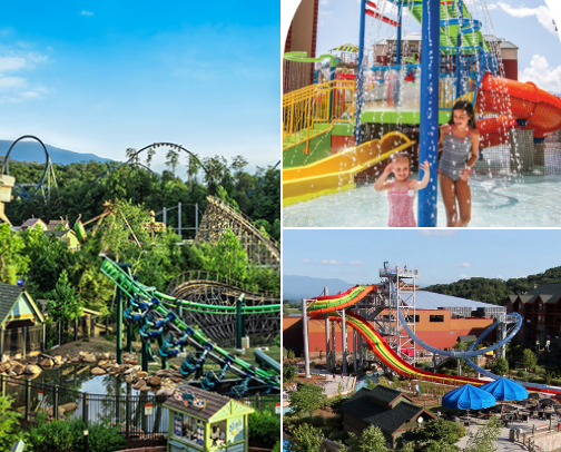 A mountain weekend get away in Pigeon Forge, TN. cover photo collage
