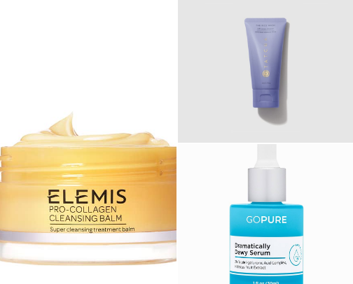 Skincare for very dry, sensitive, dull skin cover photo collage