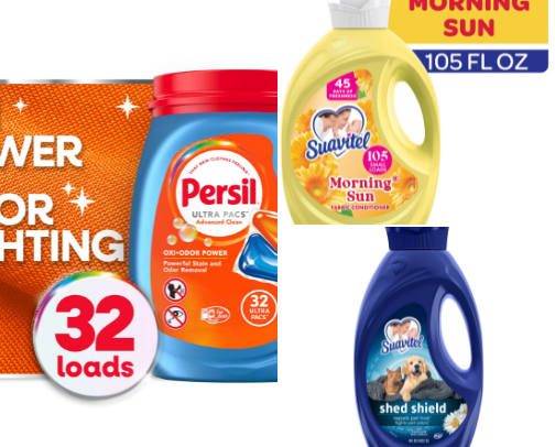 My go to laundry supplies cover photo collage