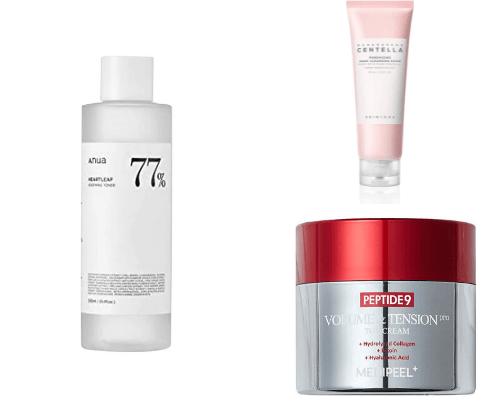 The korean skin care list cover photo collage